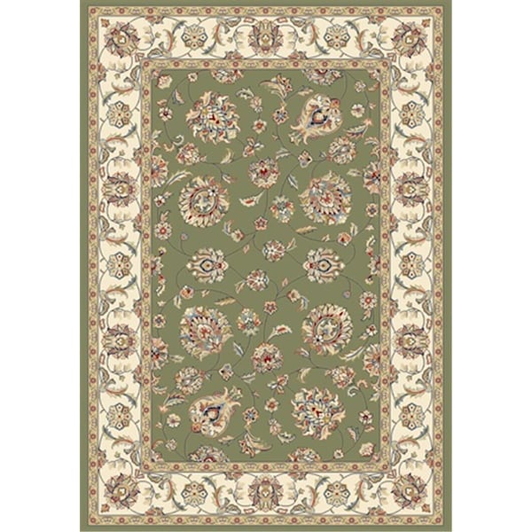 Dynamic Rugs Ancient Garden 2 ft. 2 in. x 7 ft. 7 in. 57365-4464 Rug - Green/Ivory AN28573654464 - main